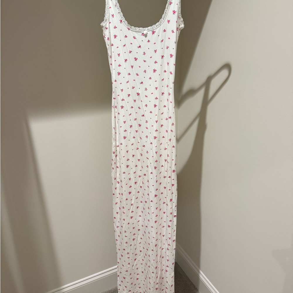 Skims Soft Lounge Lace Scoop Neck dress